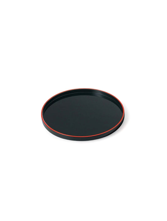 Matcha Tray Round Marubon Kurotenshu Black 24cm