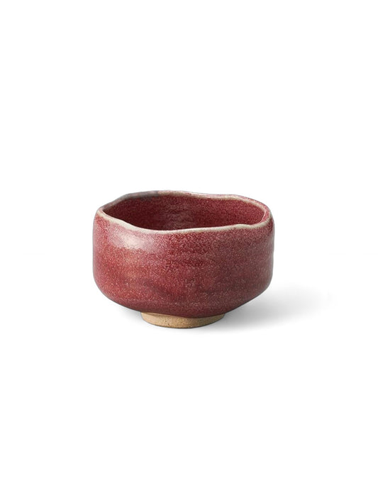 Matcha Bowl - Beni Shinsha Burgundy