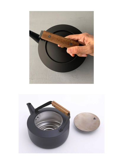 Miyaco Stainless Stovetop Kettle Matte Black