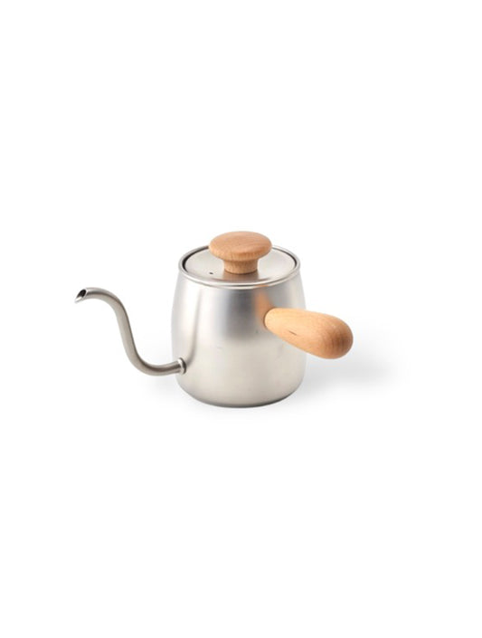 Miyaco Stainless Single Drip Pot 400ml, White Beach / Mahobany