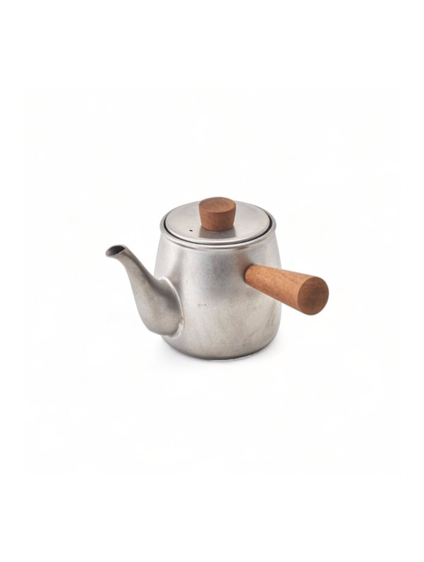 Miyaco Stainless Tea Pot 380ml, Frosty Silver / Matte Black