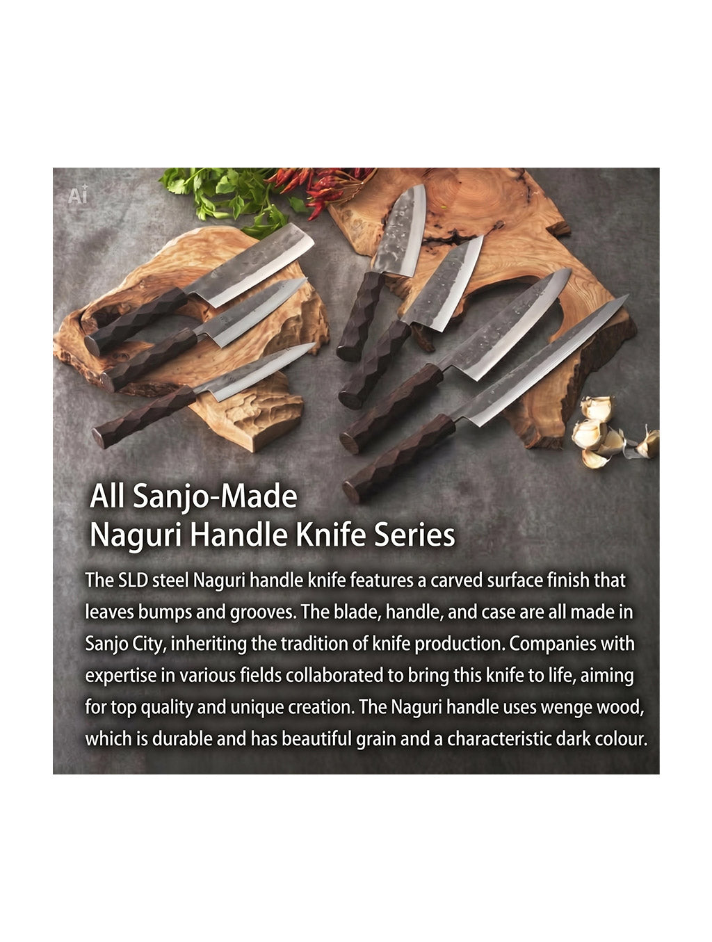 Naguri Kiritsuke Petty Knife 150mm