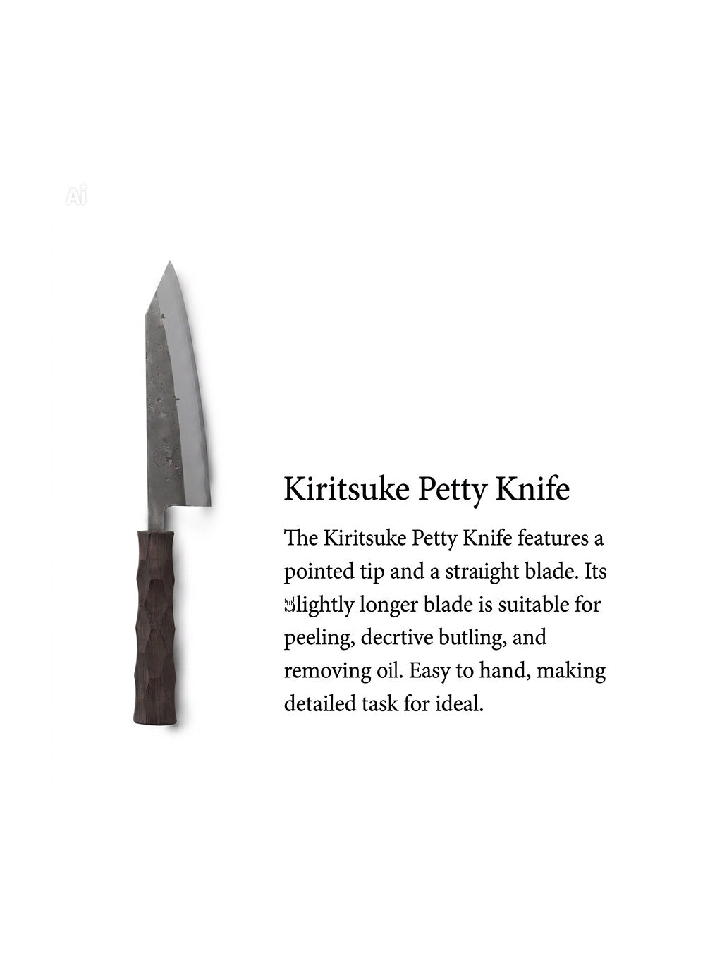 Naguri Kiritsuke Petty Knife 150mm