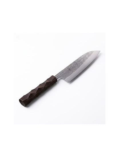 SLD Steel Santoku Knife Naguri Finish 16.5cm