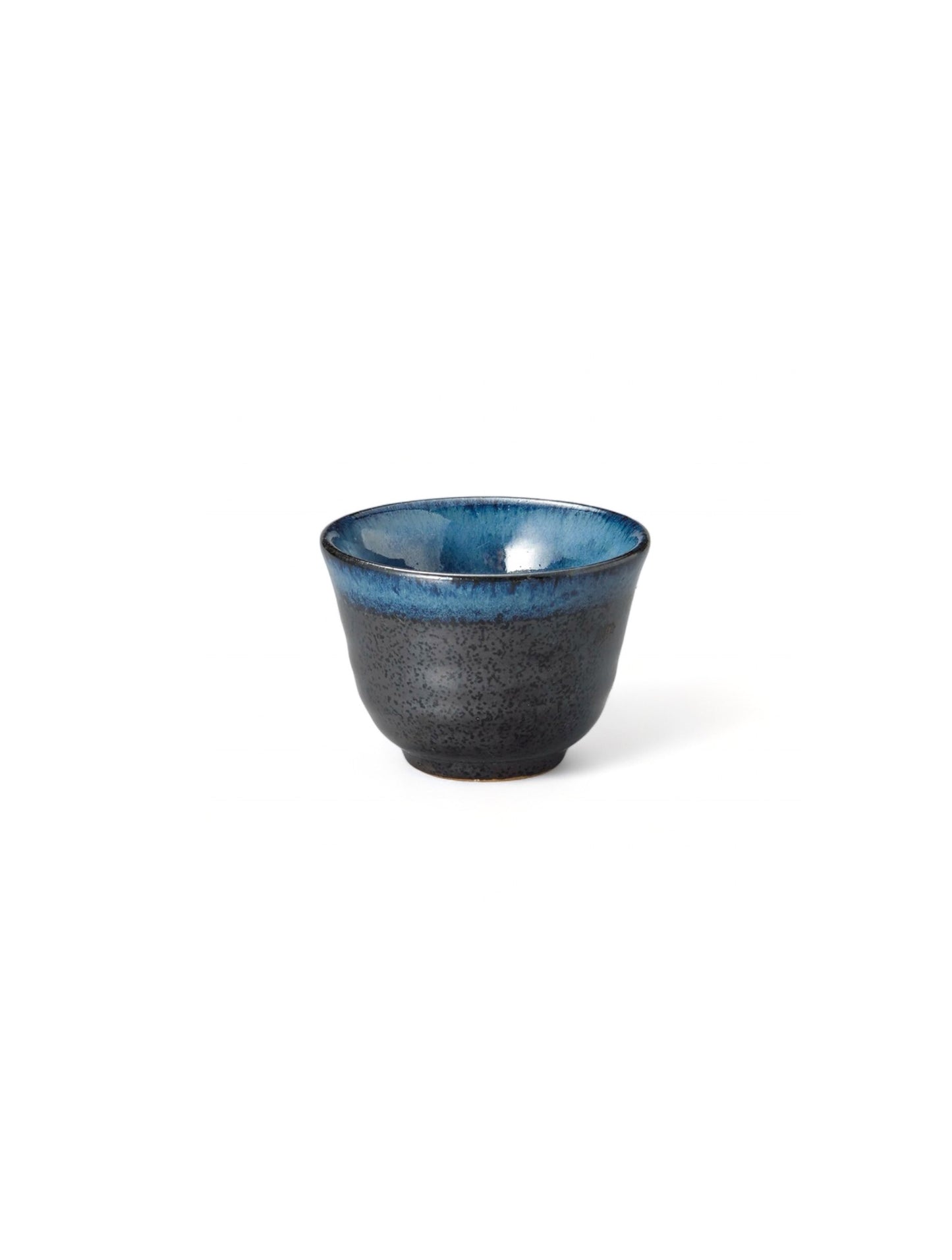 Japanese Tea Cup Namako Sori Sencha, Blue&Black