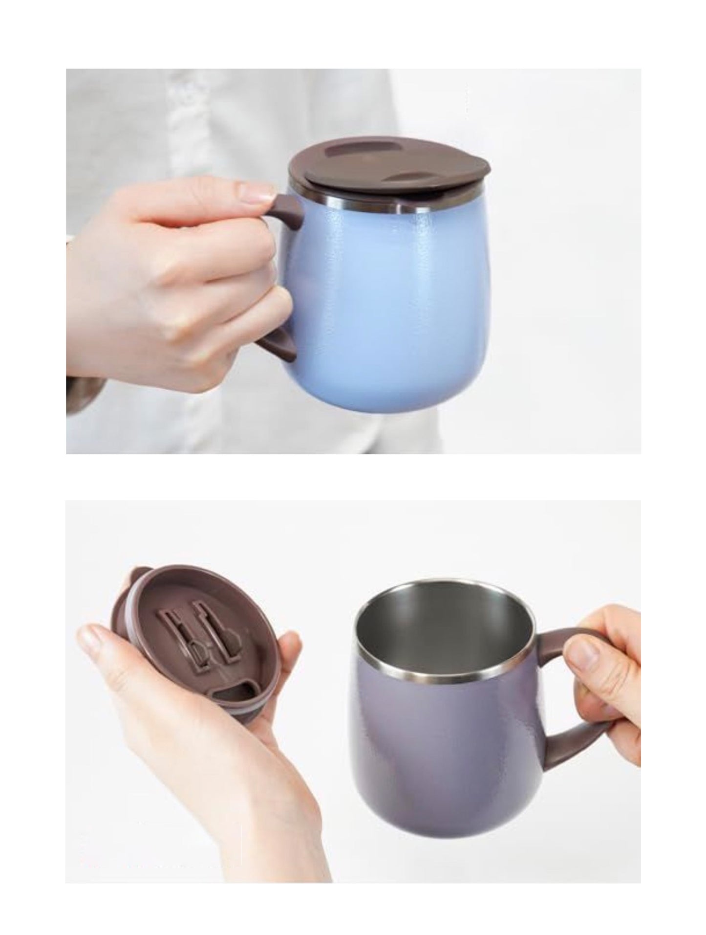 Reusable Vacuumed Inslated Coffee Cup Office Mug 350ml