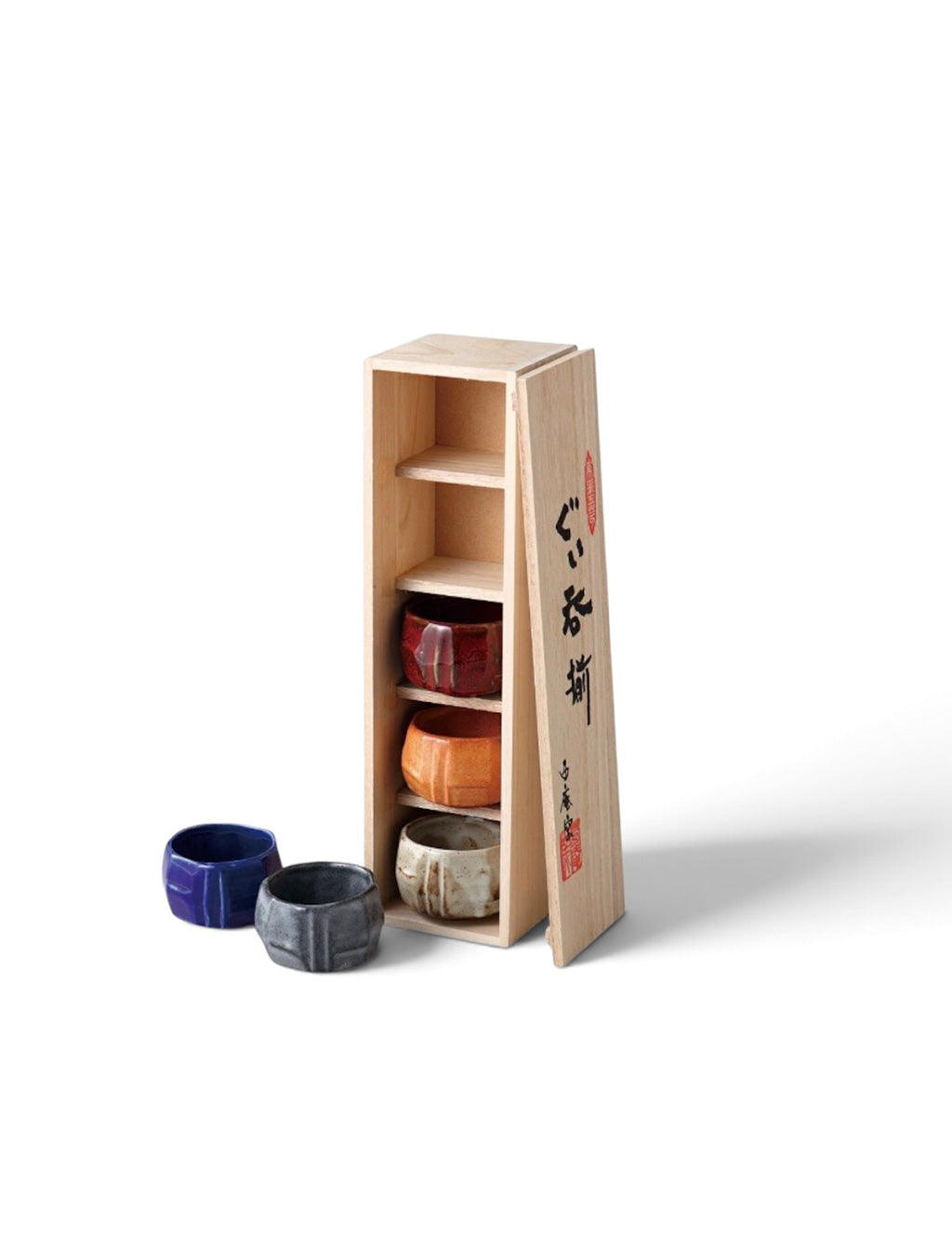 Japanese Sake Cup Oiwake-gama 5P Set