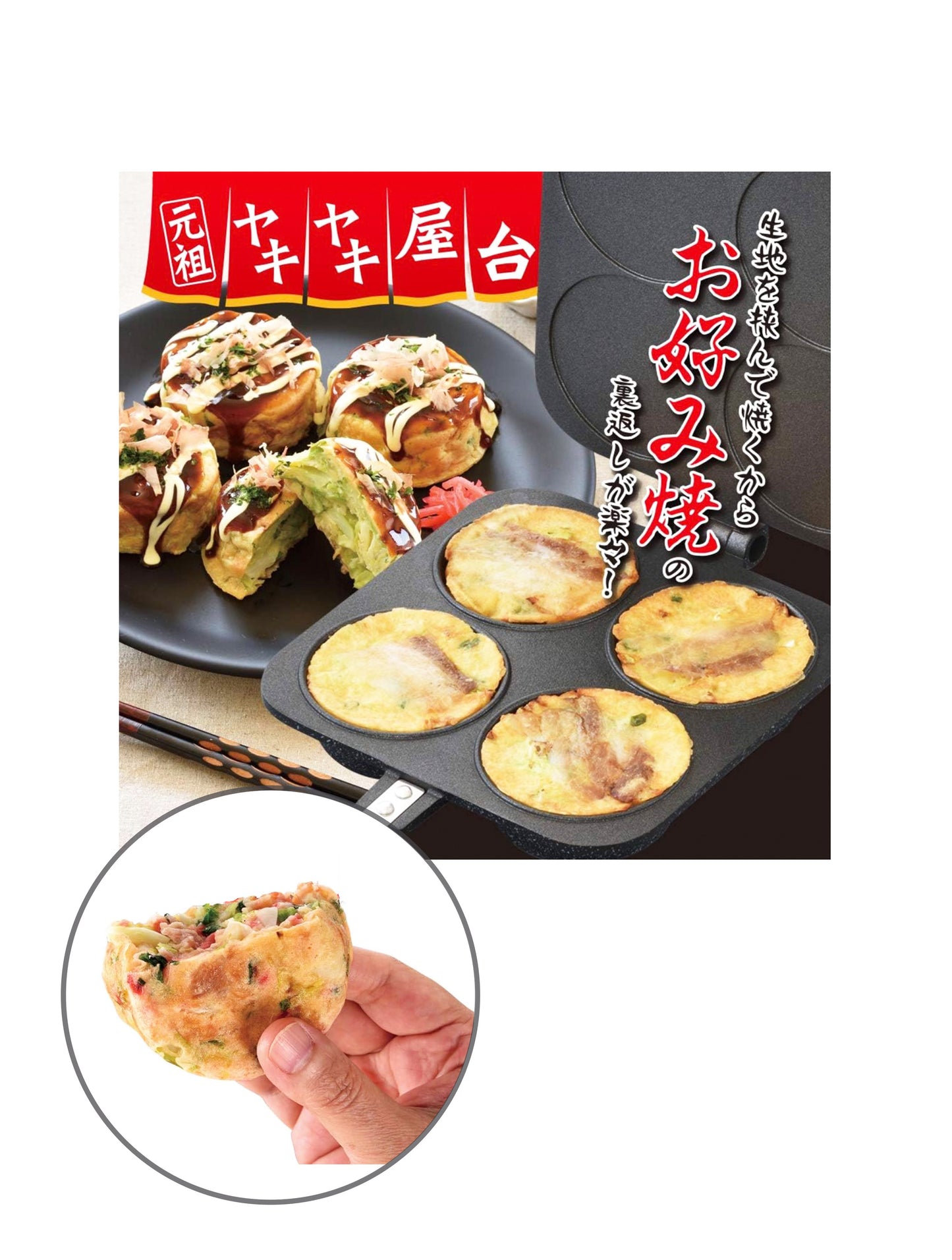 Okonomiyaki Maker, Japanese Omelette Sandwitch Maker