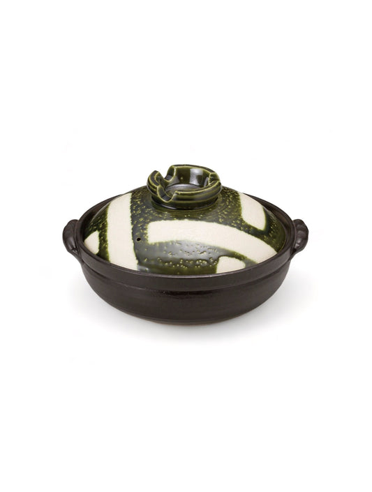 Donabe - Oribe Koushi Clay Pot Size 9 / 10