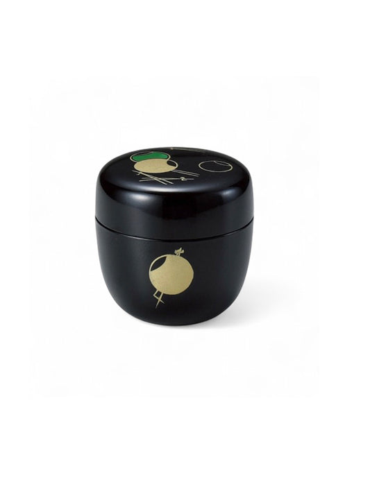 Matcha Tea Caddy Canister Pot Natsume Red 6.5cm