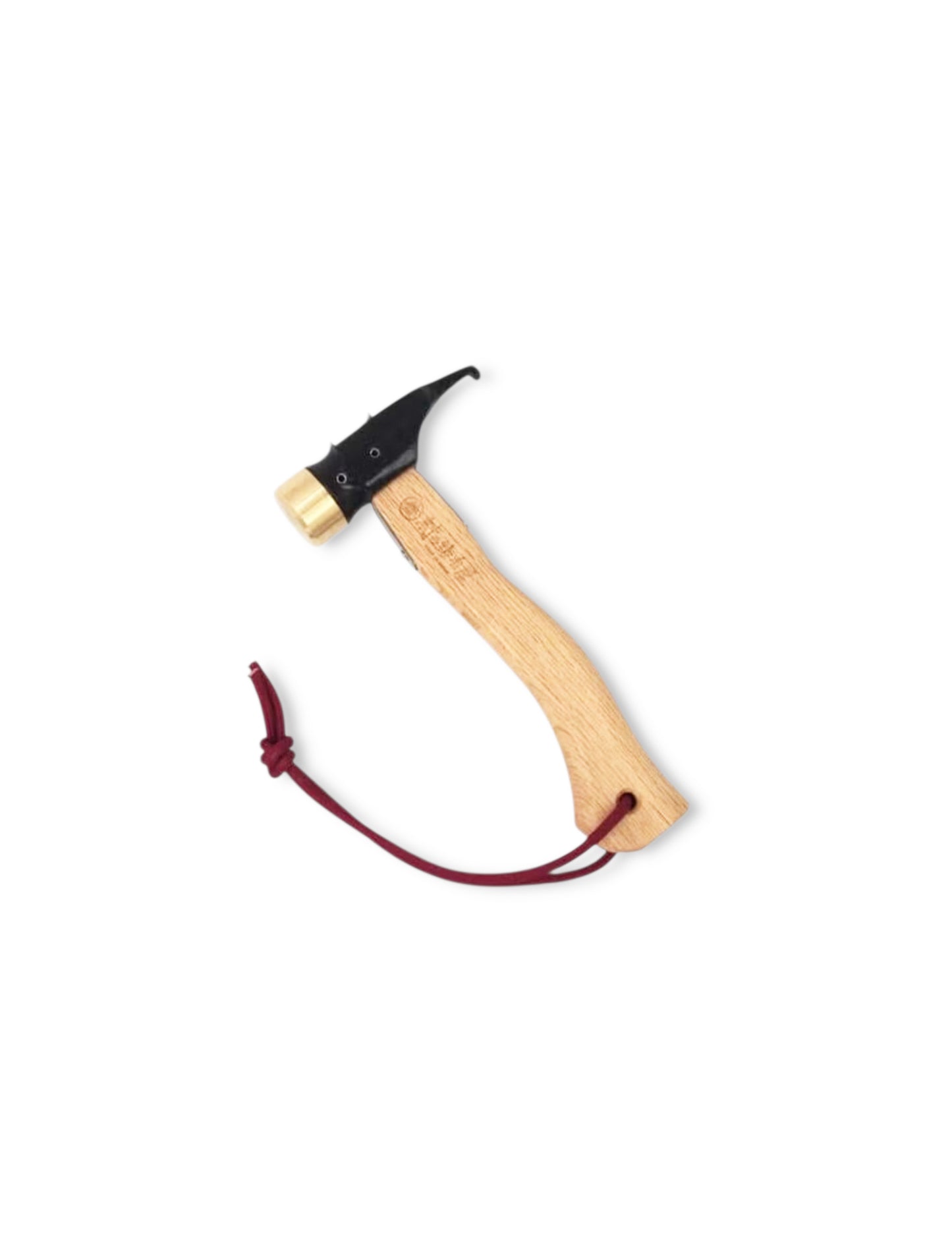 Muranokajiya Peg Hammer Natural Wood Handle Brass Head Black