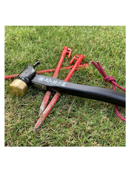 Muranokajiya Peg Hammer Black Handle Brass Head Black
