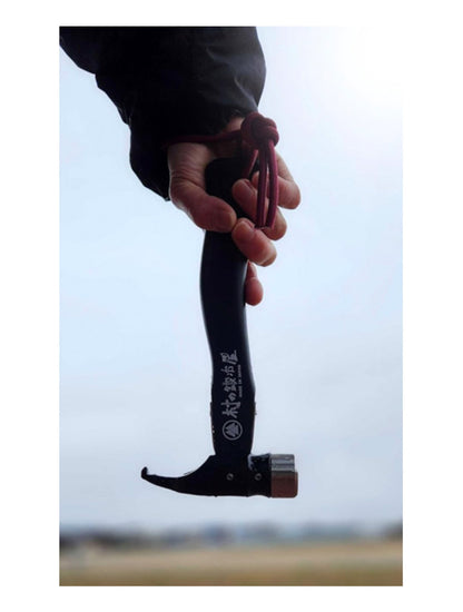 Muranokajiya Peg Hammer Black Handle Brass Head Black