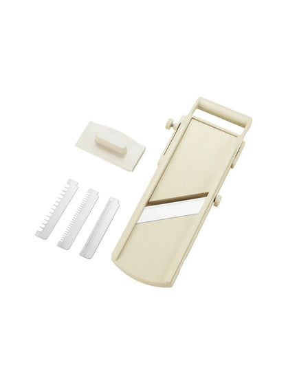 Shimomura - Vegetable Slicer, Julienne, Mandolin, Wide White 76mm