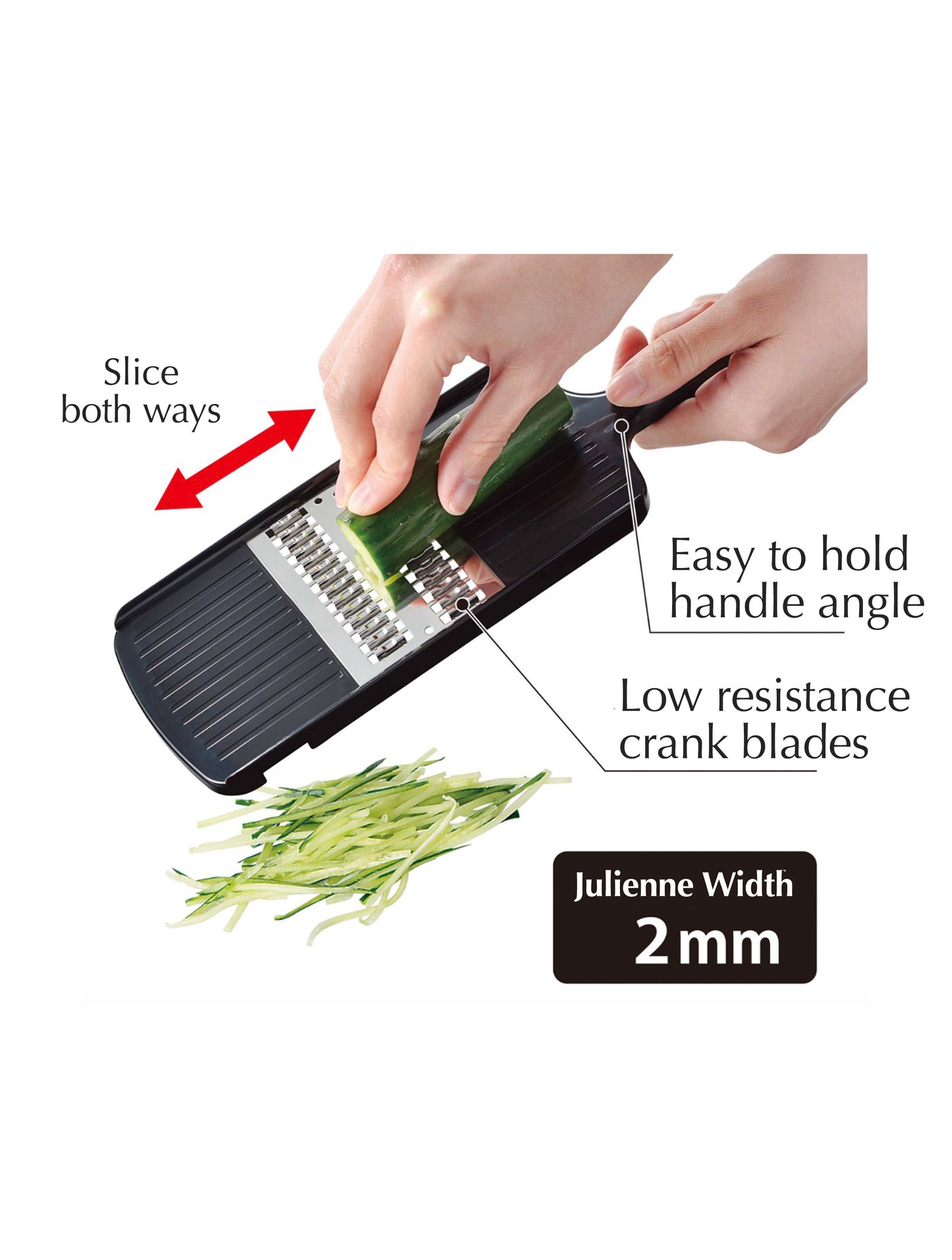 Pro Grade Speed Julienne Slicer Black 2mm