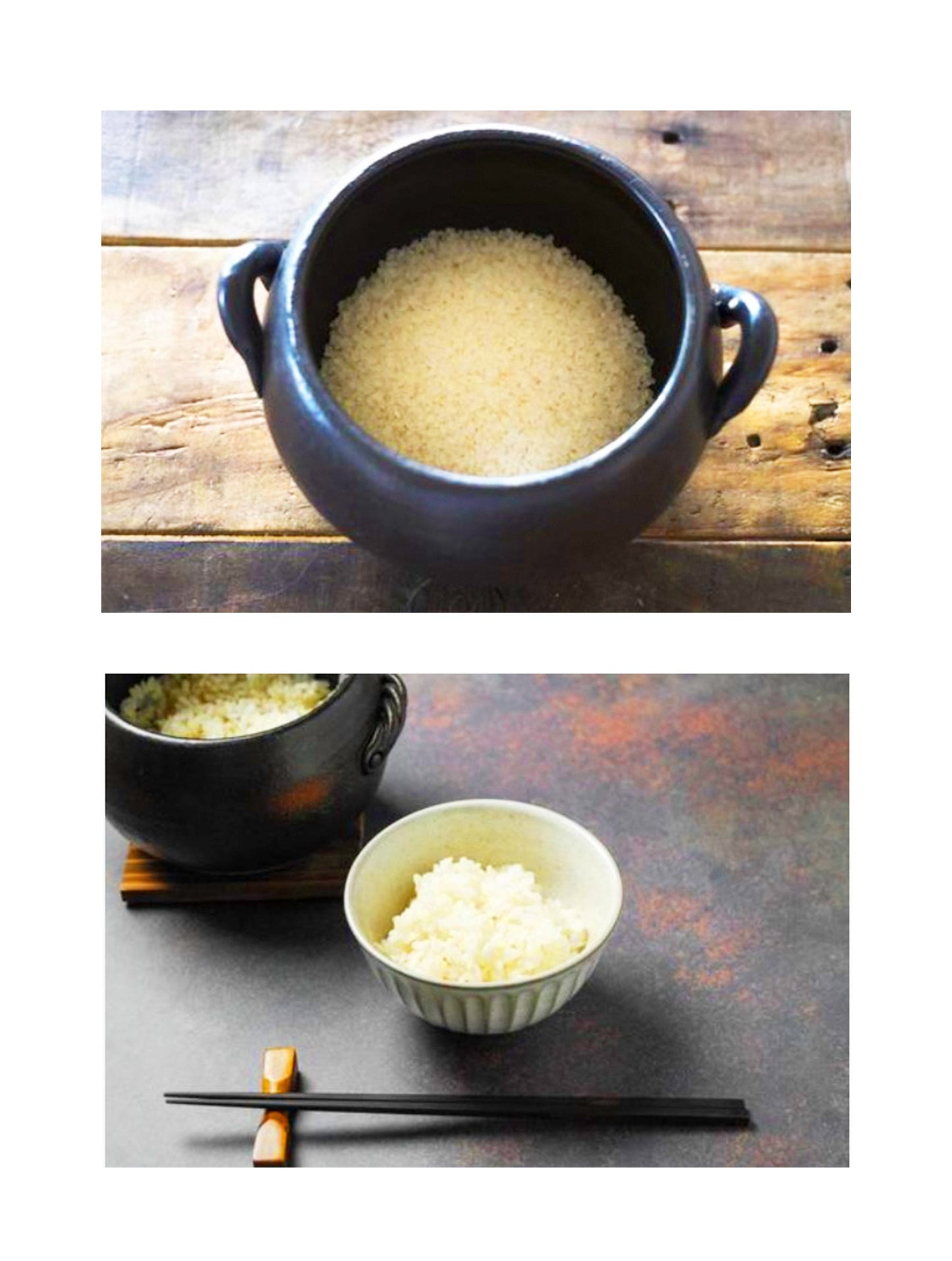 Round Shape Clay Rice Pot, Donabe Cup Size 3 / 5 / 7