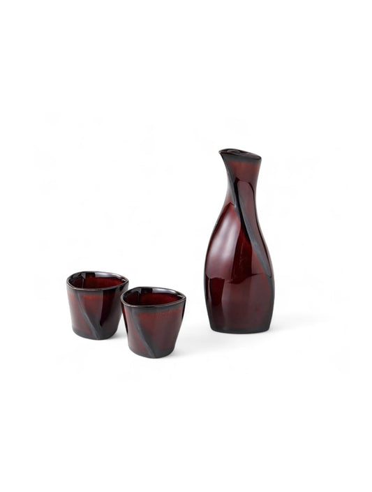 Sake Set - Dark Brown