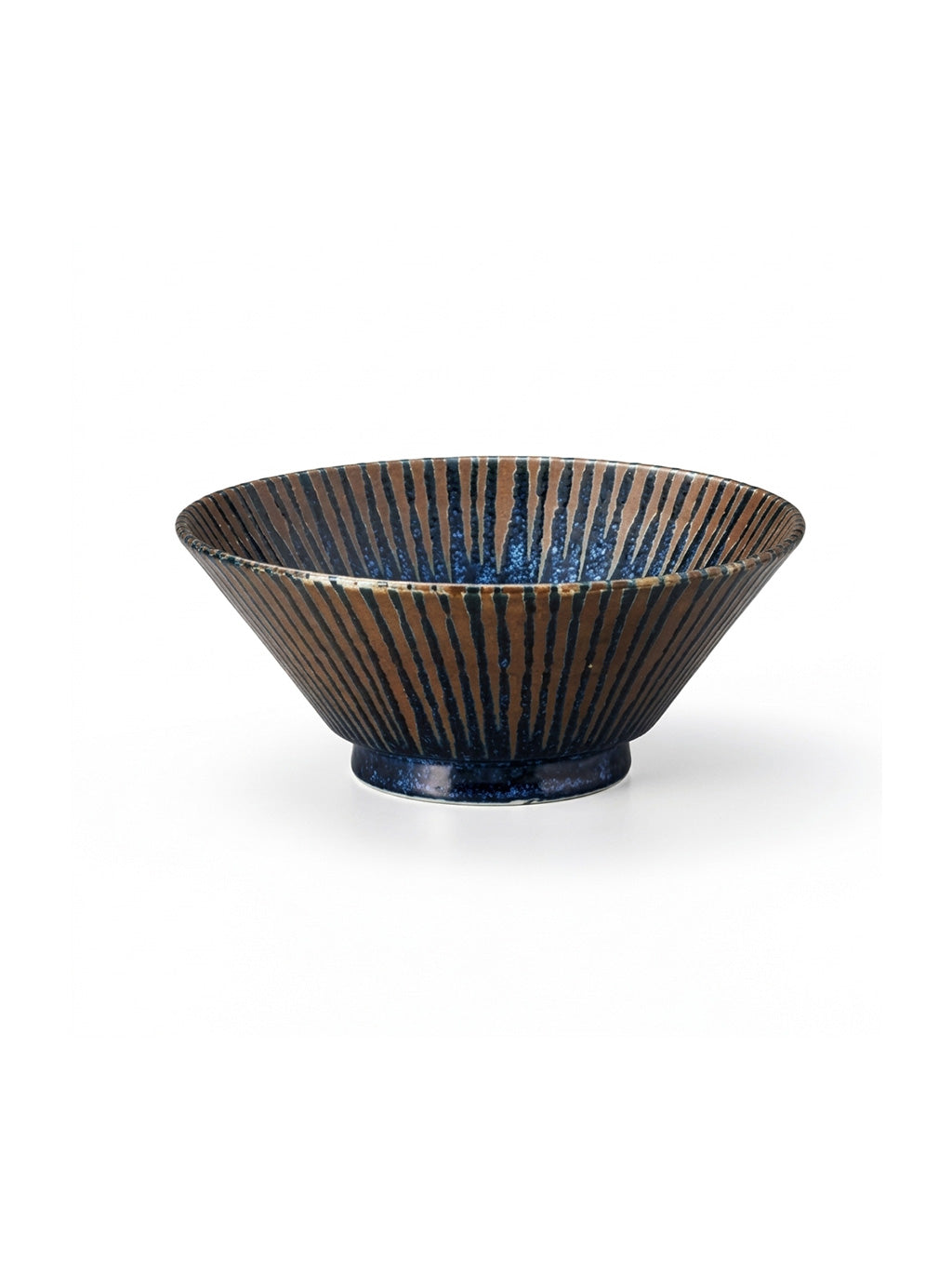 Noodle Bowl Lightweight Sendan Bowl 19.2cm Navy-Gold