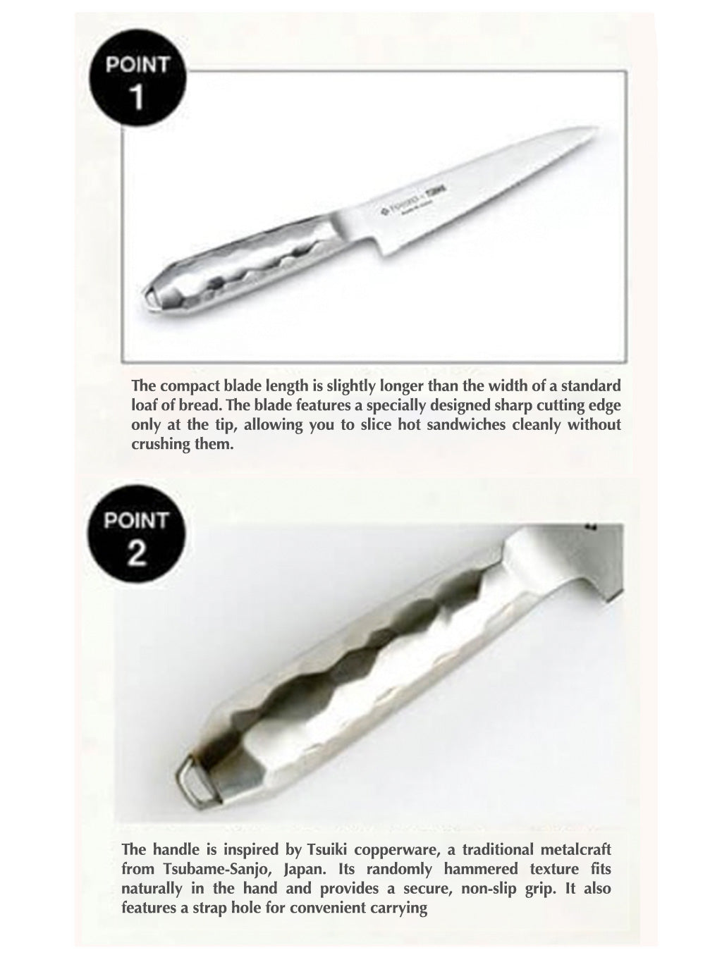 TOJIRO x TSBBQ Short Bread Knife for Outdoor