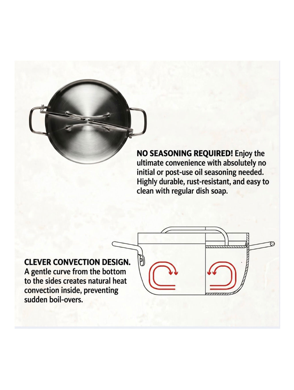 TSBBQ Stainless Dutch Oven 10inch