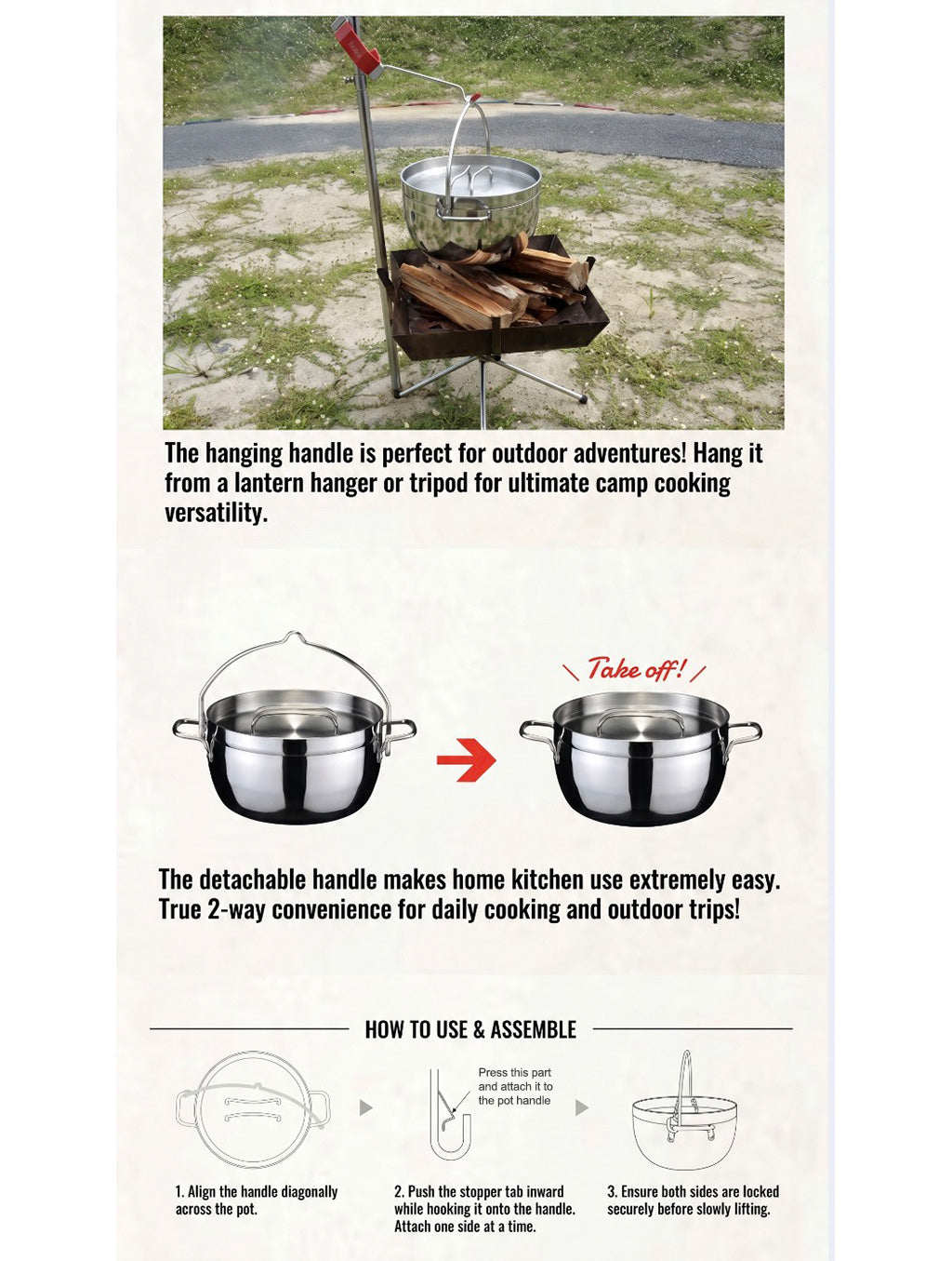 TSBBQ Stainless Dutch Oven 10inch