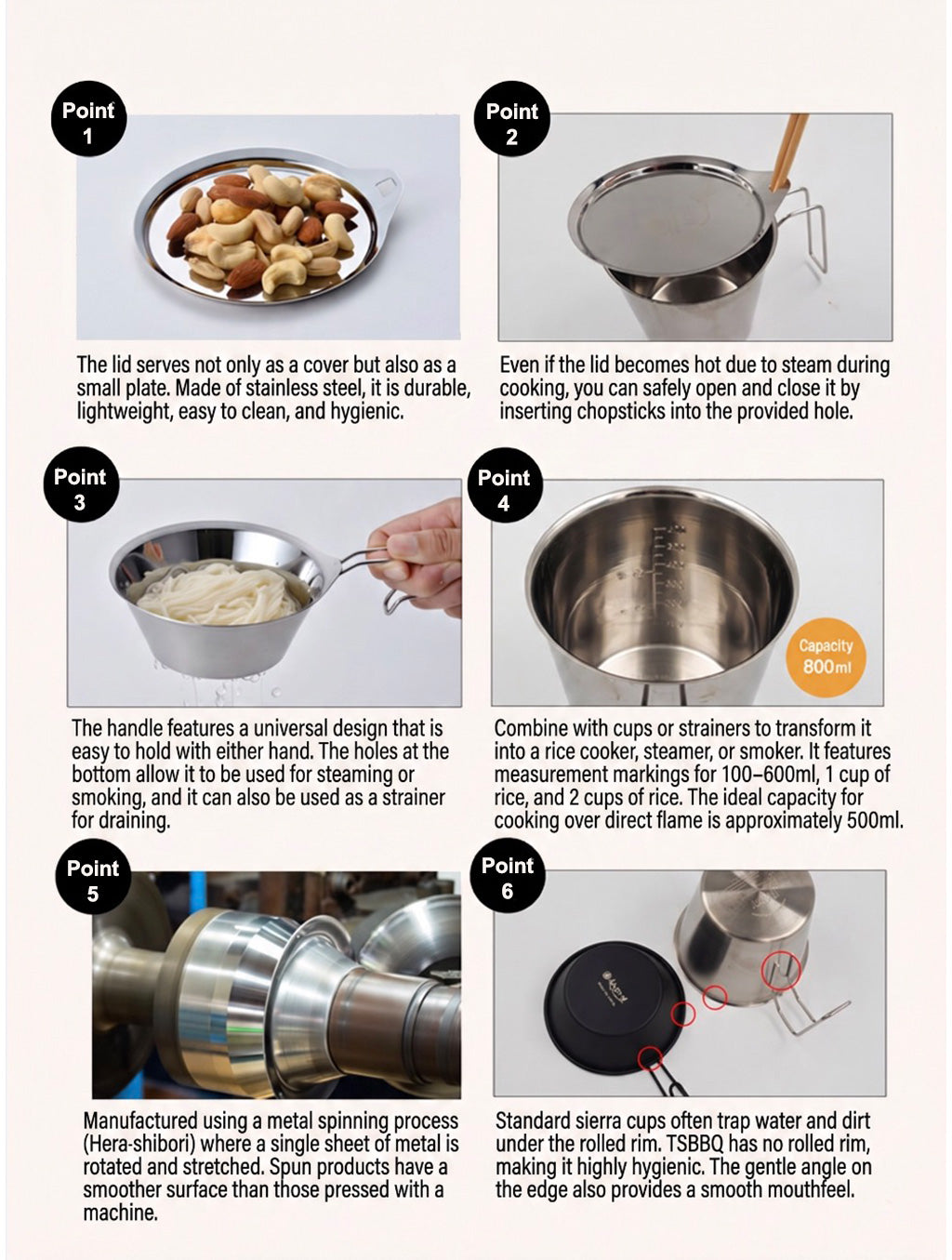 TSBBQ Sierra Cooker 3P Set