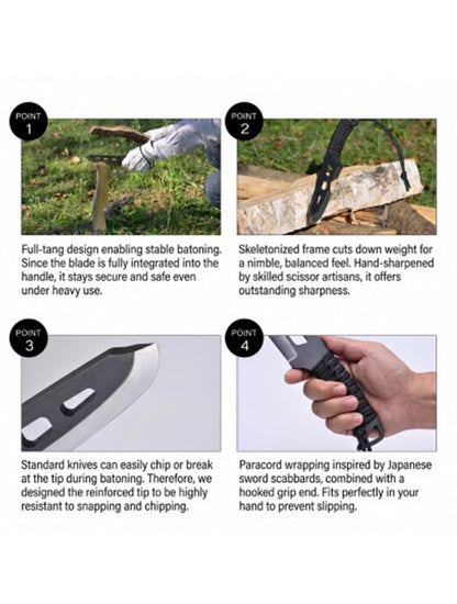TSBBQ Skeleton Outdoor Knife