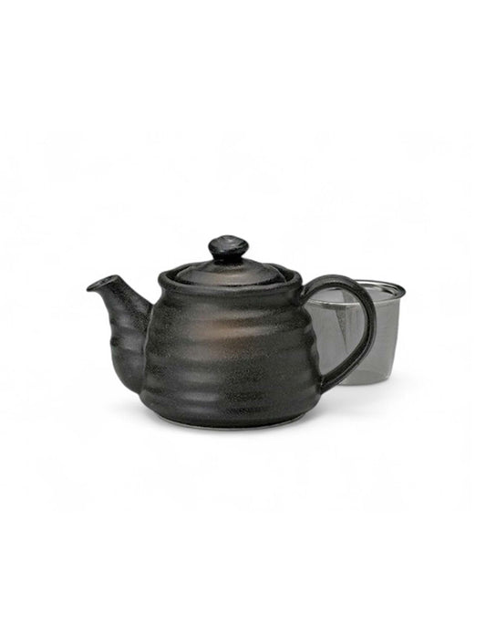 Japanese Tea Pot Black Glazed 450ml