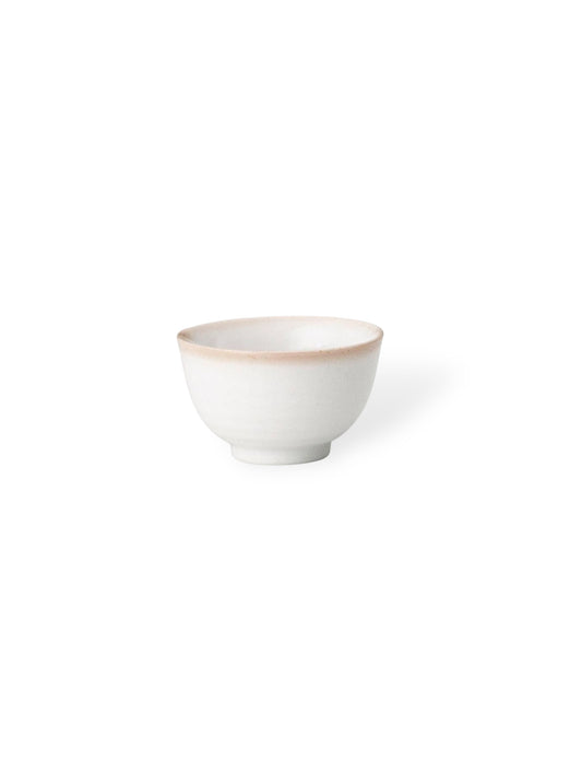 Japanese Tea Cup Kobiki Pink Edge Green Tea Sencha White