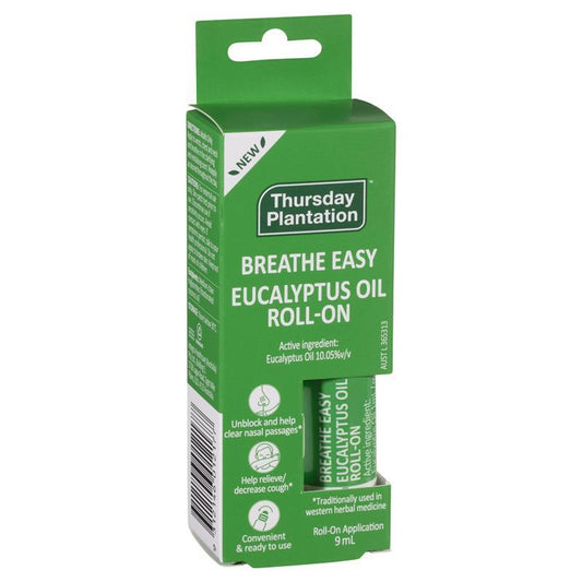 Thursday Plantation Breath Easy Eucalyptus Oil Roll-On 9ml