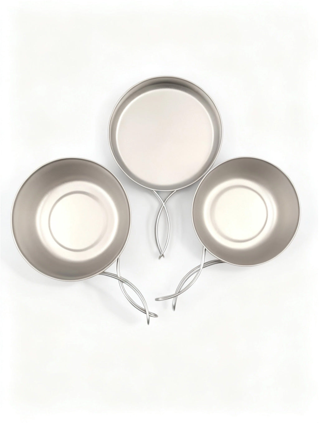 Titanium Camping Cooker 3-Piece Set with Storage Bag