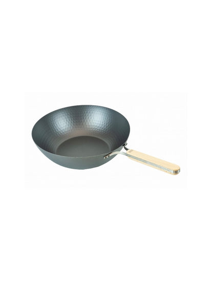 WAHEI enzo - Nitrided Carbon Steel Iron Wok 22cm