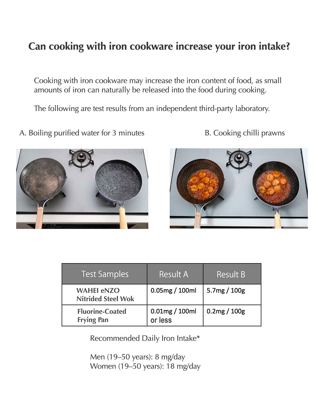 WAHEI enzo - Nitrided Carbon Steel Frypan, 22cm, 26cm 28cm