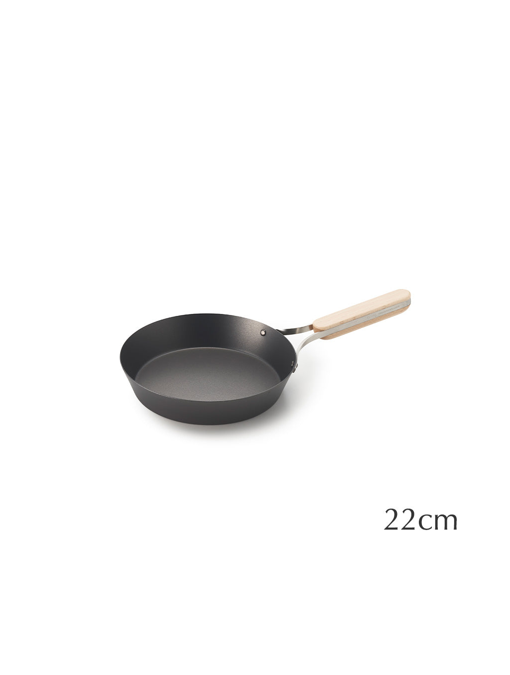 WAHEI enzo - Nitrided Carbon Steel Frypan, 22cm, 26cm 28cm