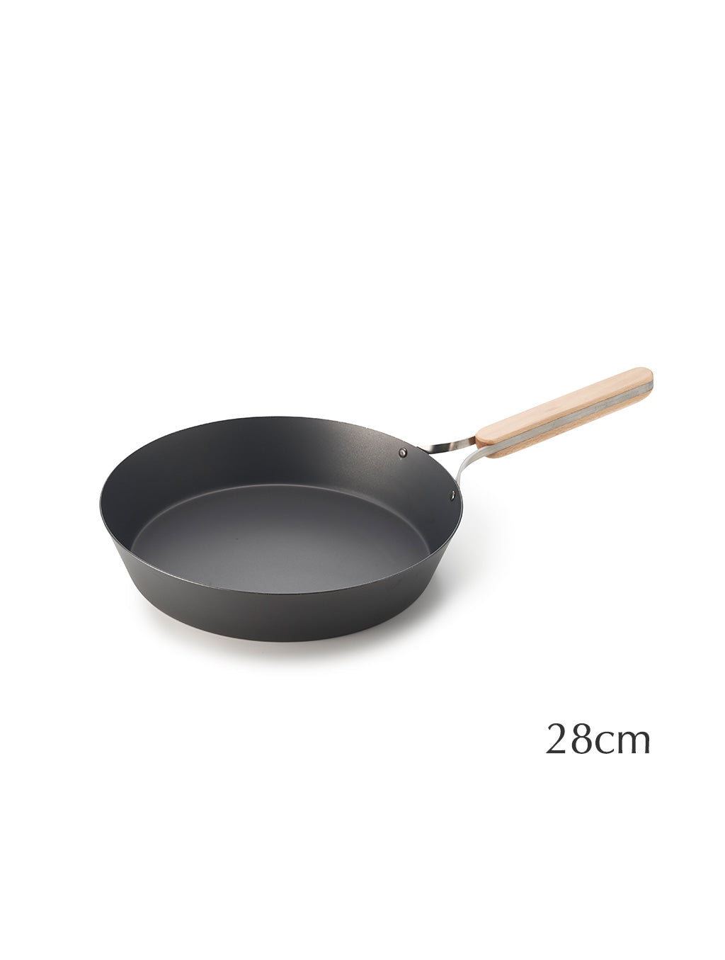 WAHEI enzo - Nitrided Carbon Steel Frypan, 22cm, 26cm 28cm