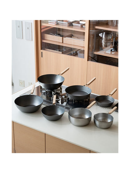 WAHEI enzo - Nitrided Carbon Steel Wok 22cm, 28cm, 30cm, 32cm