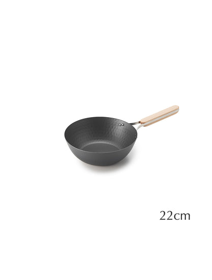 WAHEI enzo - Nitrided Carbon Steel Iron Wok
