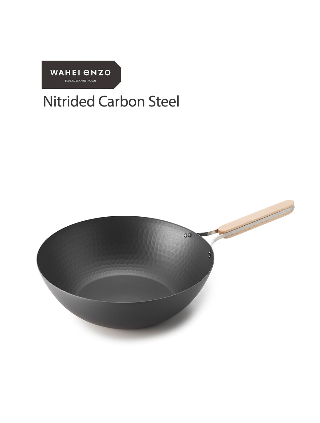 WAHEI enzo - Nitrided Carbon Steel Wok 22cm, 28cm, 30cm, 32cm