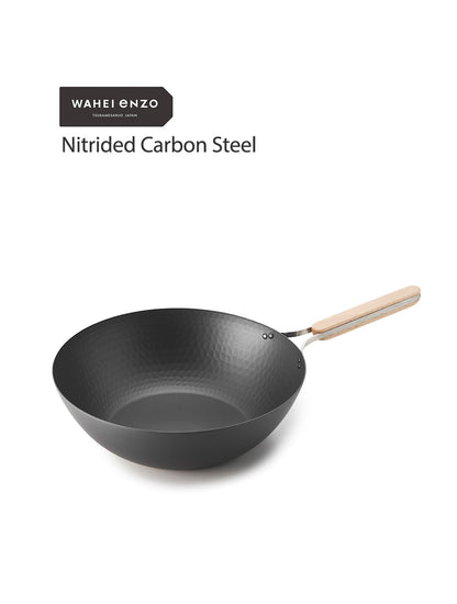 WAHEI enzo - Nitrided Carbon Steel Wok 22cm, 28cm, 30cm, 32cm