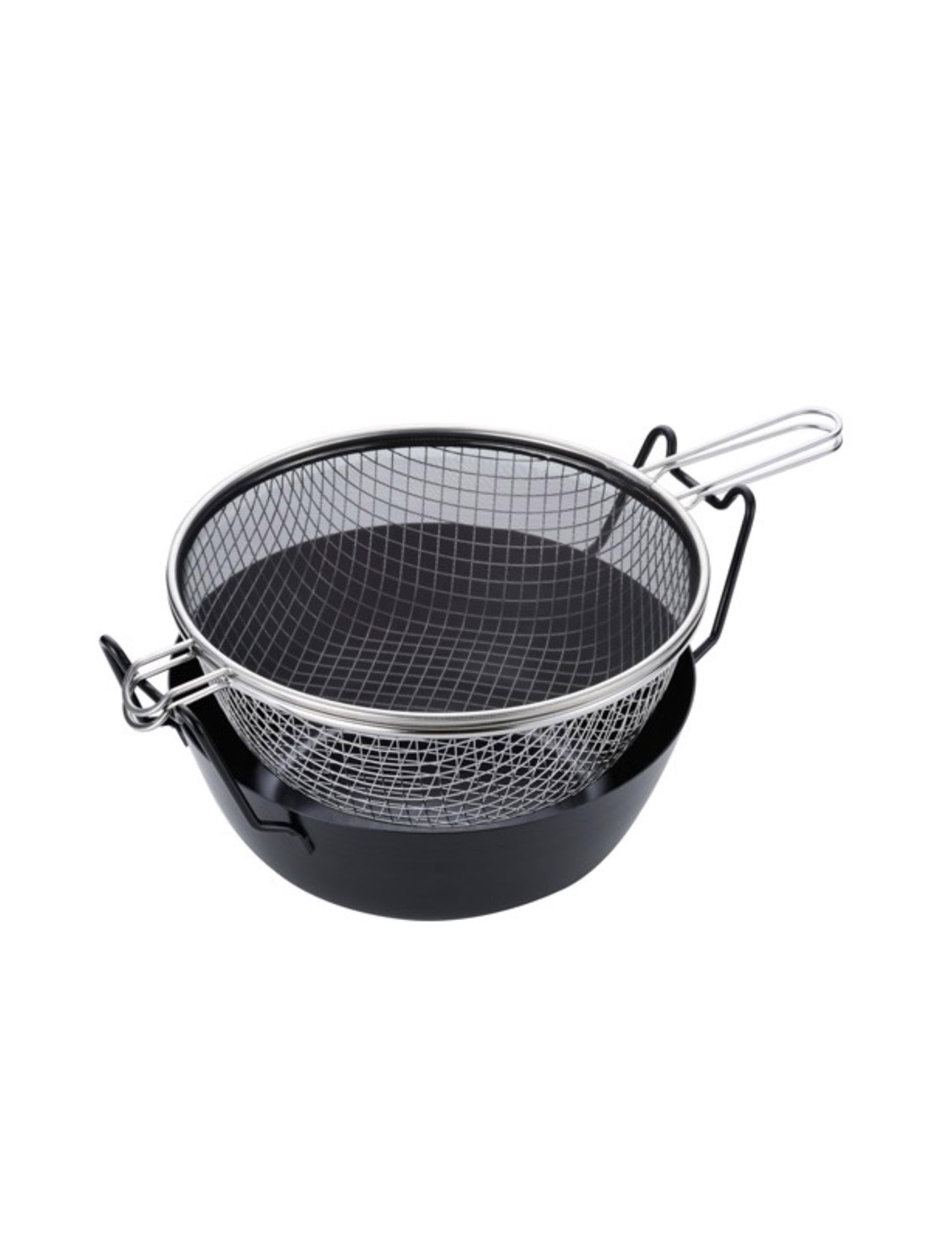 la base - Iron Deep Fryer Pan Set 28cm