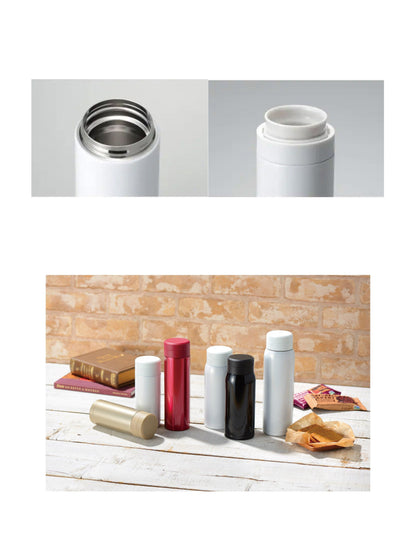 omit Insulated Screw Type Slim Flask Mug Bottle 300ml