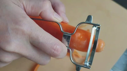 Ajiwai Shokubo Curve Peeler All Stainless (50mm)