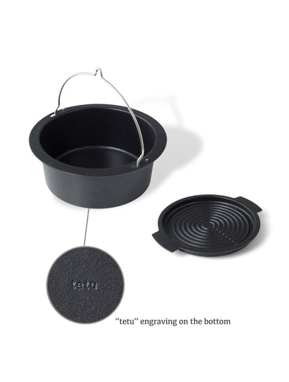 Japanese Dutch Ovens tetu 3.9L Cast Iron Pot 23cm | WISTOS
