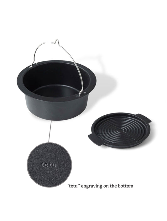 Japanese Dutch Ovens tetu 3.9L Cast Iron Pot 23cm | WISTOS