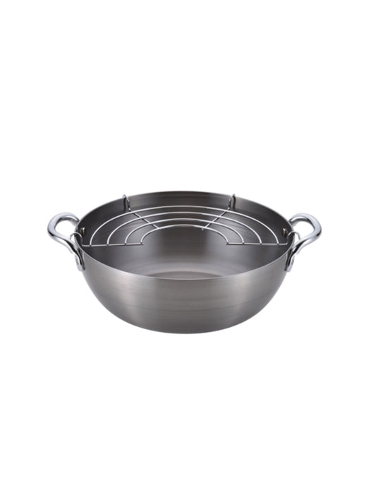 Chitose -Japanese Iron Tempura Deep Fryer Pot 20cm