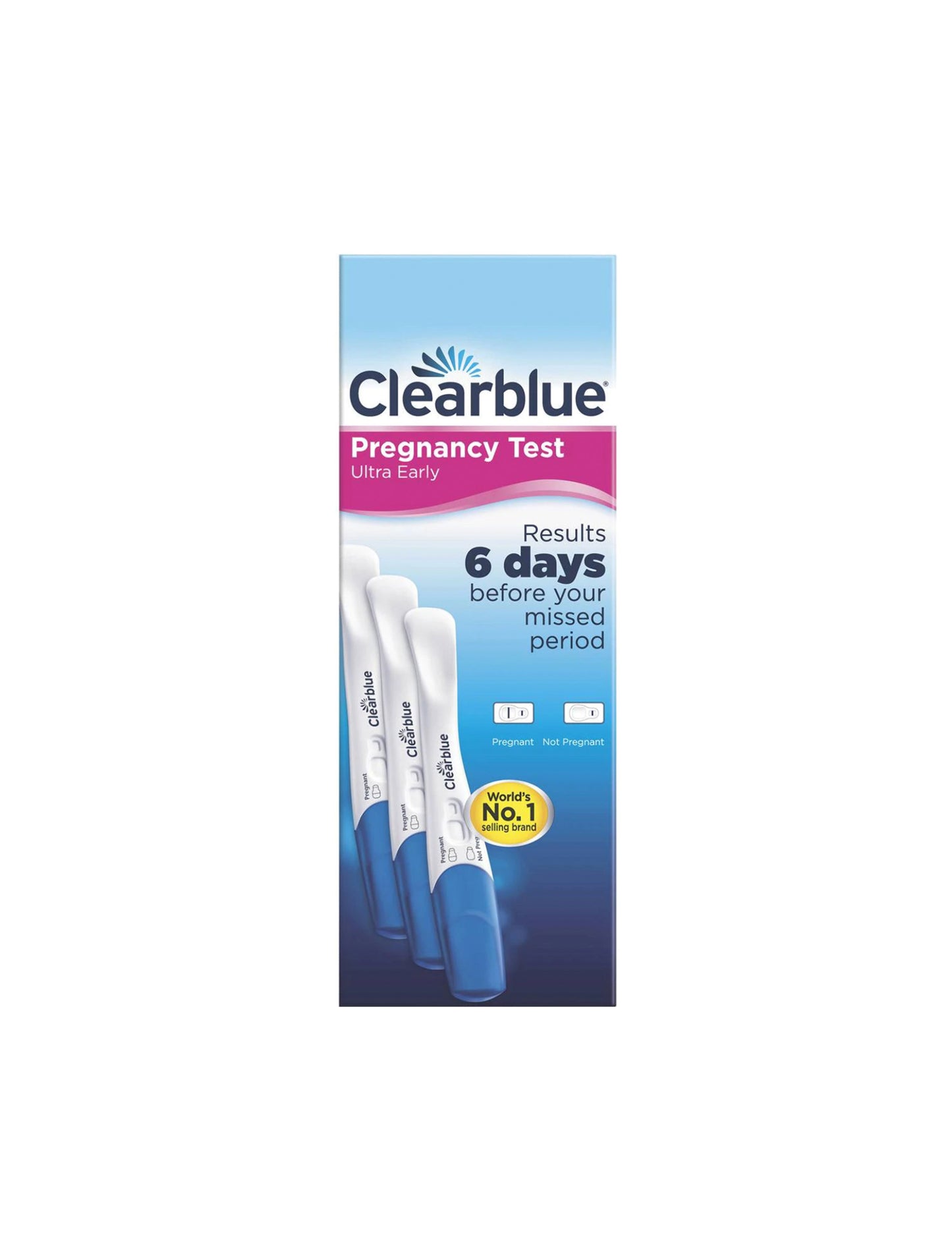 Clearblue 超早期检测妊娠测试笔 3 件装（24 年 12 月 31 日到期）