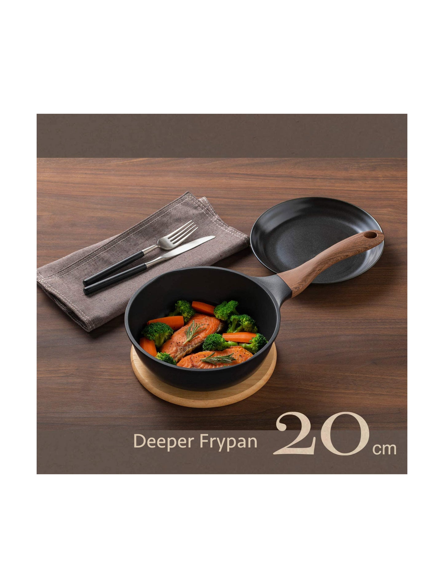 N Tone - Induction Non-Stick Coating Deeper Frying Pan 20cm / 24cm