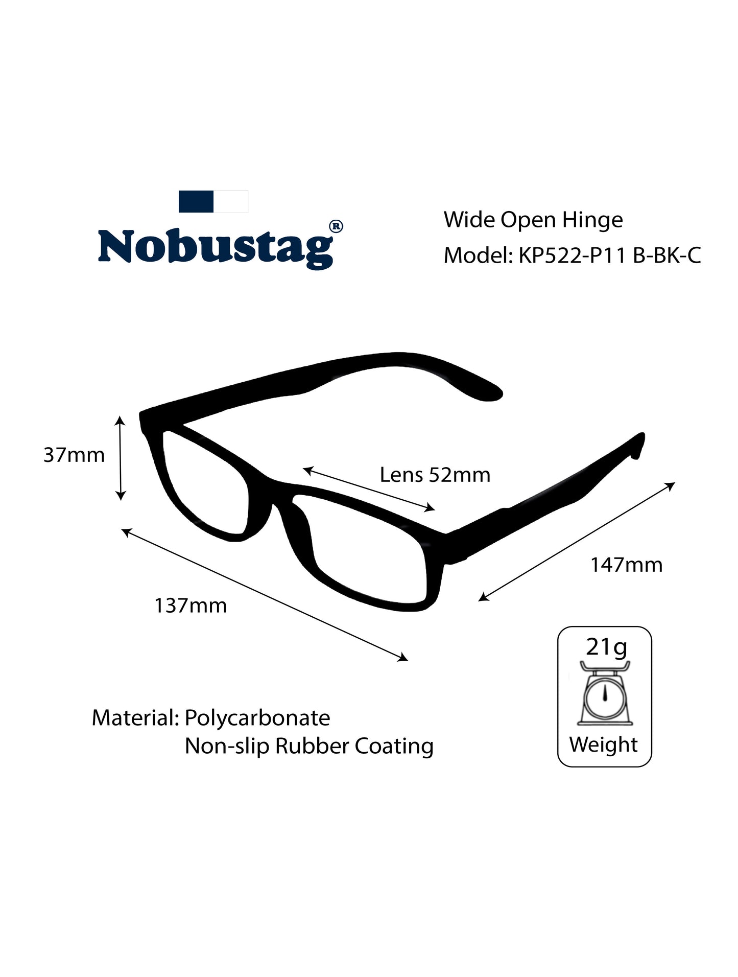 Nobustag - Blue light blocking, UV protection, Sun Glasses