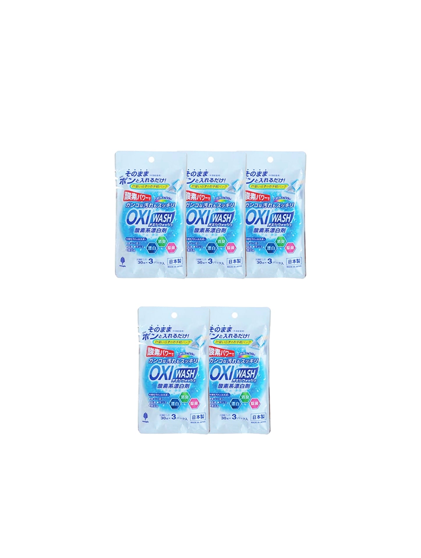 KIYO - Oxi Wash Cloth Stain Remover 30g x 3pcs