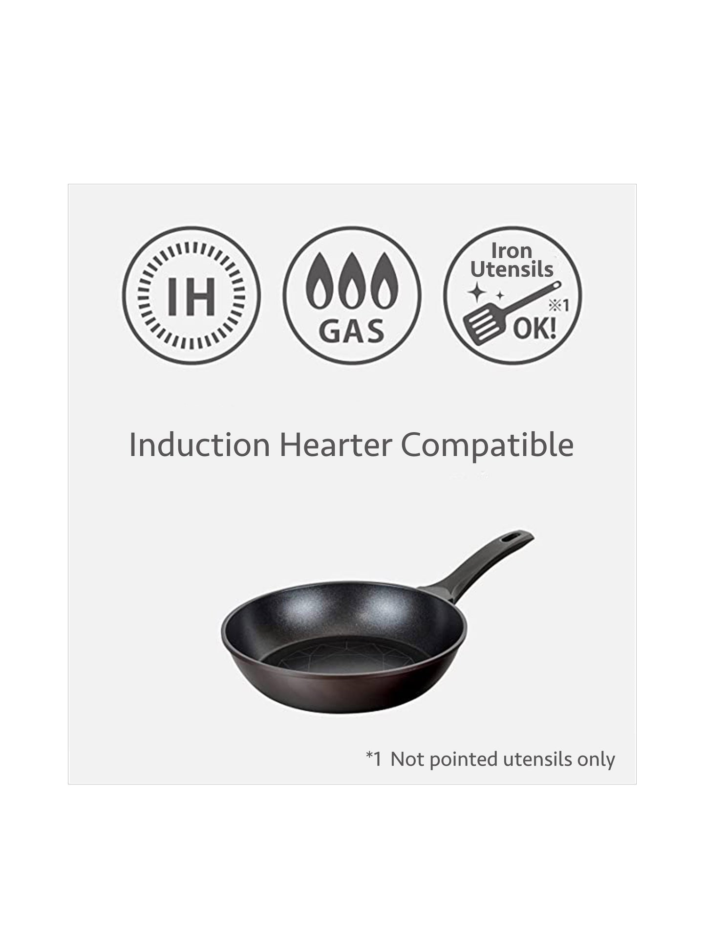 TOUGH FORM Induction Compatible Deep Frying Pan 24cm